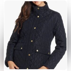 J.Crew Factory Mid-Weight Quilted Puffer - Black - Size S